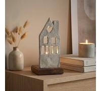 Garden Greatness Cut Out House On Base Candle Holder