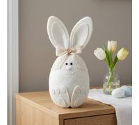 Garden Greatness Decorative Bunny Rabbit with Bow Ornament | Size: 1 Pack Garden Greatness Multicolor 1 Pack