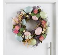 Garden Greatness Decorative Easter Egg & Flower Wreath | Size: 1 Pack Garden Greatness Multicolor 1 Pack