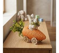 Garden Greatness Decorative Rabbit In Carrot Car Ornament