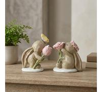 Garden Greatness Decorative Rabbits With Floral Mix Ornament