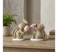 Garden Greatness Decorative Rabbits with Floral Mix Ornament | Size: 1 Pack Garden Greatness Multicolor 1 Pack