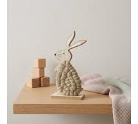 Garden Greatness Decorative Wool Bunny on Wood Stand | Size: 1 Pack Garden Greatness Multicolor 1 Pack