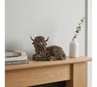 Garden Greatness Doodle Lying Highland Cow Ornament | Size: 1 Pack Garden Greatness Multicolor 1 Pack