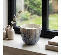 Garden Greatness Double Wick Glazed Shell Candle