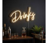 Garden Greatness Drinks LED Neon Sign Decoration in Clear Garden Greatness Clear