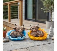 Garden Greatness Duo Highland Cow Flower Bed Ornament | Size: 2 Pack Garden Greatness Multicolor 2 Pack