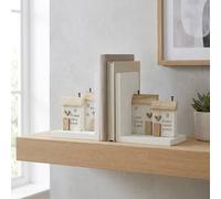 Garden Greatness Duo Love Home Bookends in White | Size: 2 Pack Garden Greatness White 2 Pack