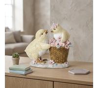 Garden Greatness Duo Pink Flower Chicks Ornament