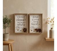 Garden Greatness Duo Relica Highland Cow Wall Plaques