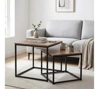 Garden Greatness Duo Relica Square Real Wood Nesting Tables