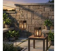Garden Greatness Duo Solar Hanging Garden Lanterns | Size: 2 Pack Garden Greatness Multicolor 2 Pack
