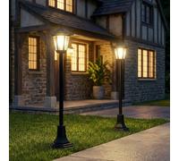 Garden Greatness Duo Solar Powered Garden Lamp Posts