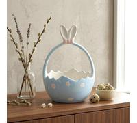 Garden Greatness Easter Blue Basket Bunny Ears Ornament