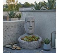 Garden Greatness Easter Island Garden Planter Pot Garden Greatness Multicolor