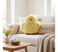 Garden Greatness Easter Novelty Chick Cushion with Bow | Size: 1 Pack Garden Greatness Multicolor 1 Pack