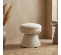 Garden Greatness Edouard Boucle Stool Wood Fabric