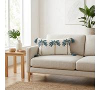 Garden Greatness Embossed Palm Tree Decorative Cushion