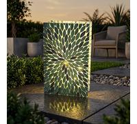 Garden Greatness Emerald Glass Table Top Garden Light in Green Garden Greatness Green