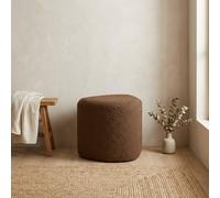 Garden Greatness Eve Chocolate Boucle Fabric Stool in Brown Garden Greatness Brown