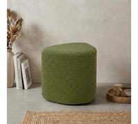 Garden Greatness Eve Emerald Boucle Fabric Stool in Green Garden Greatness Green