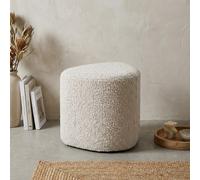 Garden Greatness Eve Natural Boucle Fabric Stool
