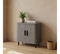 Garden Greatness Evie Ribbed Charcoal Side Table | Size: 1 Pack Garden Greatness Charcoal 1 Pack