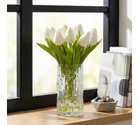 Garden Greatness Faux Closed Tulip Stems In Vase in White | Size: 1 Pack Garden Greatness White 1 Pack