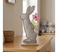 Garden Greatness Felt Rabbit With Flower Decoration