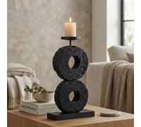 Garden Greatness Fidel Tiered Charred Candle Holder