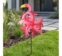 Garden Greatness Flamingo Garden Stake Wind Spinner