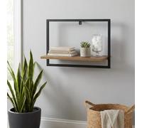 Garden Greatness Floating Wooden Wall Mounted Shelf