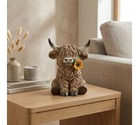 Garden Greatness Floral Highland Cow Decorative Ornament