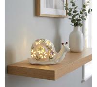 Garden Greatness Floral Light Up Snail Ornament