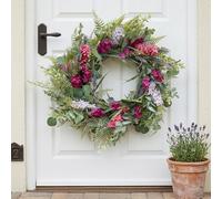Garden Greatness Floral Wisteria Spring Door Wreath | Size: 1 Pack Garden Greatness Multicolor 1 Pack