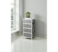 Garden Greatness Foldable 4 Drawer Fabric Storage Organiser Unit