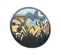 Garden Greatness Framed Butterfly Garden Mirror in Black | Size: 4 Pack Garden Greatness Black 4 Pack