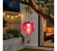 Garden Greatness Fuchsia Hanging Solar Hot Air Balloon | Size: 1 Pack Garden Greatness Fuchsia 1 Pack