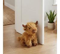 Garden Greatness Fuzzy Fur Highland Cow Doorstop