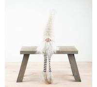 Garden Greatness Fuzzy Soft Xmas Dangle Leg Gonk in Cream | Size: 1 Pack Garden Greatness Cream 1 Pack