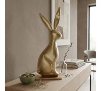 Garden Greatness Giant Aureate Bunny Rabbit Ornament in Gold | Size: 1 Pack Garden Greatness Gold 1 Pack