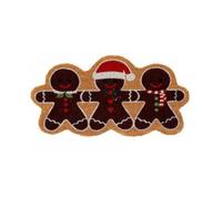 Garden Greatness Gingerbread Men Christmas Coir Doormat in Brown | Size: 1 Pack Garden Greatness Brown 1 Pack