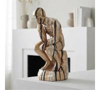Garden Greatness Gold Drip Art Thinker Sculpture