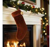 Garden Greatness Grand Hanging Brown Faux Fur Stocking | Size: 1 Pack Garden Greatness Brown 1 Pack
