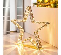 Garden Greatness Grand LED Standing Star Decoration in Gold | Size: 1 Pack Garden Greatness Gold 1 Pack