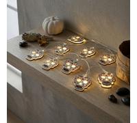 Garden Greatness Halloween Festive Skull String Lights