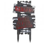Garden Greatness Halloween Haunted Danger Yard Sign Stake in Black | Size: 1 Pack Garden Greatness Black 1 Pack