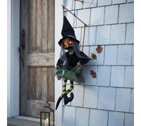 Garden Greatness Hanging Animated Kicking Witch on Swing | Size: 1 Pack Garden Greatness Multicolor 1 Pack