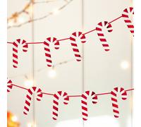 Garden Greatness Hanging Candy Cane Sweet Bunting in Red | Size: 1 Pack Garden Greatness Red 1 Pack