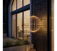 Garden Greatness Hanging Dual Solar Sphere Metal